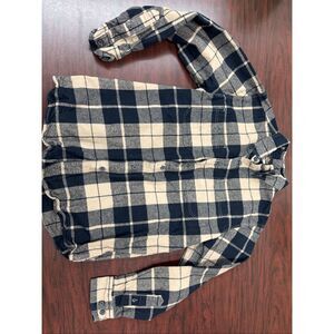 Ridgecut Plaid Button Up Mens Flannel Shirt Size Medium